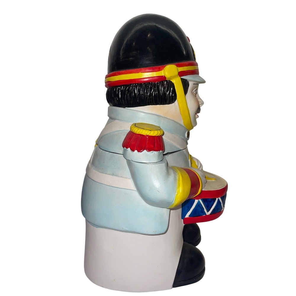 Vintage Cookie Jar‎ Ceramic Portugal Tommy Toy Soldier Drummer Funky Maximalism - Picture 4 of 8